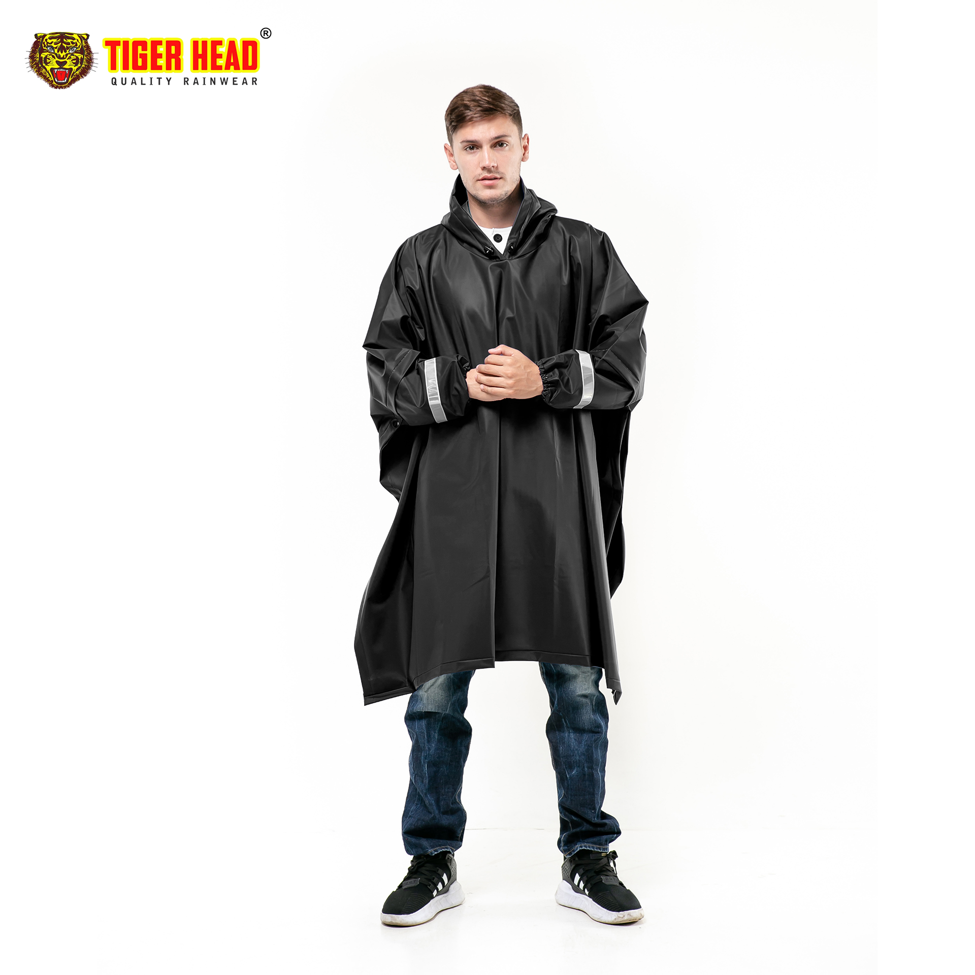 Jas Hujan Ponco Lengan Twist